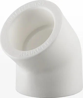 Produktbild von Ø 32mm, PPR Aqua Plus Winkel 45° in Weiß | Wasserrohr, Heizungsrohr Klimaleitung Fusiotherm