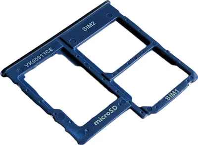 Produktbild von Samsung Galaxy A40 (SM-A405F/DS) Dual SIM Kartenhalter und Micro-SD Fach Hybrid, Original Ersatzteil, Blau