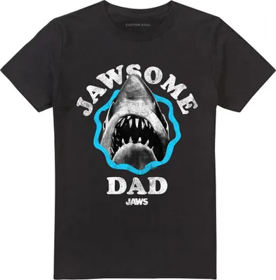 Image de Jaws - "Jawsome Dad" T-shirt unie pour homme/femme, Fête des Pères TV26425 (XL) (Noir)