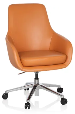 Produktbild von hjh OFFICE Profi Chefsessel BARENO Ergonomischer Bürostuhl mit Armlehnen Leder Drehstuhl für Büro, Zuhause