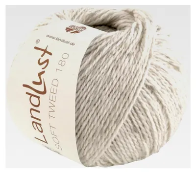 Produktbild von Landlust Soft Tweed 180 | Klassisch verzwirntes Tweedgarn aus Schurwolle mit mehrfarbigen Noppen | Handstrickgarn aus 100% Wolle | 50g Wolle zum Stricken & Häkeln | 180m Garn