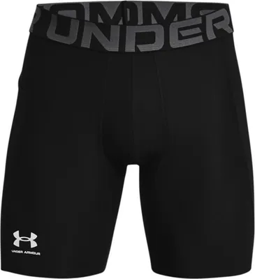 Produktbild von Under Armour Men's HeatGear Armour Compression Shorts Black/Pitch Gray XL Běžecká spodní prádlo