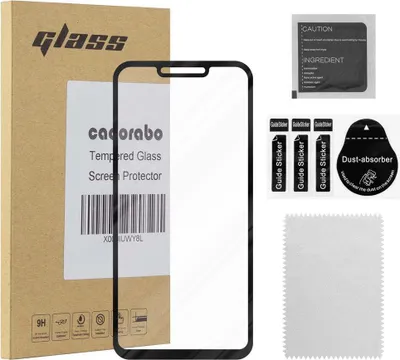 Produktbild von Cadorabo Panzerfolie für Huawei P SMART PLUS Schutzfolie in Schwarz Vollbild Folie Tempered Display Schutzglas
