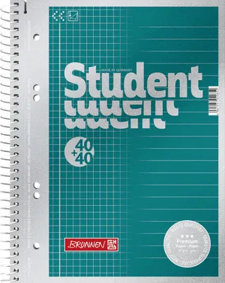 Produktbild von BRUNNEN Collegeblock Duo A5 liniert Lineatur 21 +22 Premium