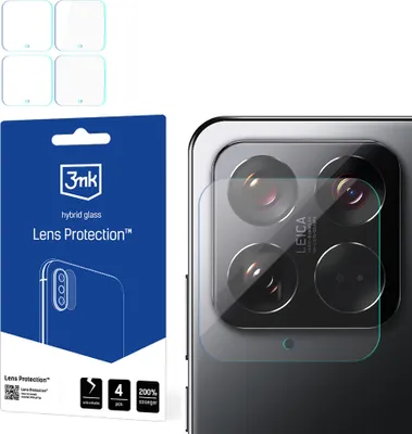 Produktbild von 3mk Hybridglas Lens Protection für Xiaomi 15Kamera Objektiv Kameralinse 0,16mm 6H (4 Stück)