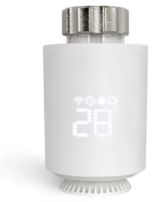 Obrázek produktu pro Chytrý termostat pro radiátory - TRV - balení 1 kus - 3,7 V - Zigbee 3.0 - kompatibilní s platformami Smart Life/Tuya - ovládání pomocí Alexa/Google Home - závit M30 x 1,5 mm