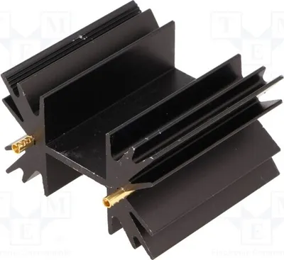 Produktbild von 1x Radiator: geprägt 6,5K/W SK129-38 Kühler SOT32,,TO3P schwarz L: 38,1mm
