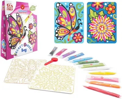 Productafbeelding van Bag Secret Garden | Mini Sand Art-kit met Bloemen en Vlinders