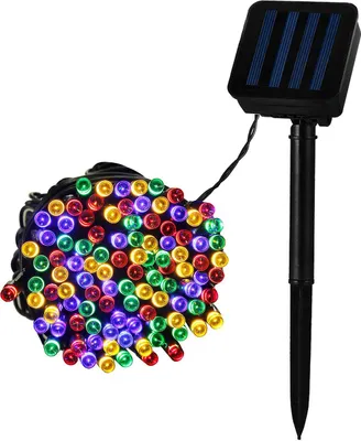 Produktbild von LED-Girlande Solar Aussen Kabel 12m RGB