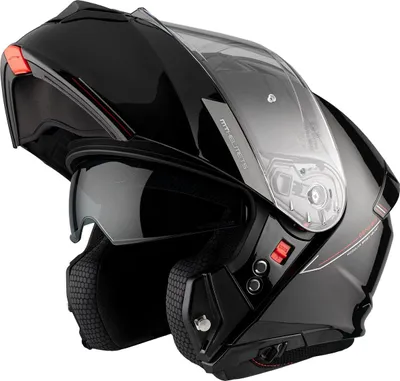 Obrázek produktu pro Modulární helma MT Helmy Genesis SV Solid A1 Black Shiny velikost S