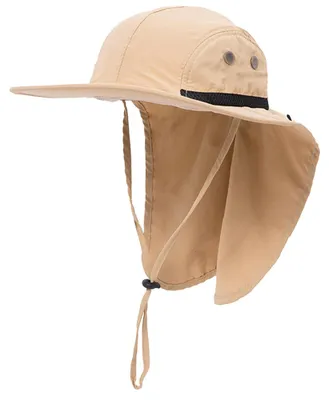 Produktbild von Outdoor-Sonnenhut für Herren mit UPF 50+, Safari-Kappe mit breiter Krempe, Anglerhut mit Nackenschutz, für Väter…