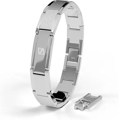 Produktbild von SERASAR | Premium-Edelstahlarmband für Herren [Impact] | 316L Chirurgenstahl | Silber, 17 cm | Inklusive Schmuckschatulle
