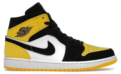Productafbeelding van Jordan 1 Mid Yellow Toe Black - EU 42.5