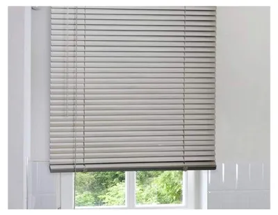Produktbild von Aluminium Jalousie Silber - Breite 40 bis 220 cm - Höhe 140/170/240 cm - Tür Fenster Rollo Jalousette Aluminium Fensterjalousie Lamellen Metall (100 x 240 cm)