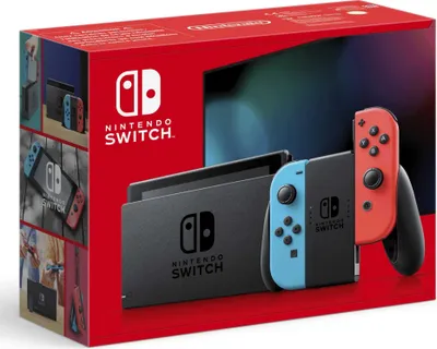 Obrázek produktu pro Konzole Nintendo Switch s vylepšeným výkonem baterie, barva neonově červená/neonově modrá