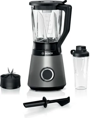 Image de Blender 1.5l 1200w noir/inox brossé - Bosch - MMB6174S - vitapower série 4