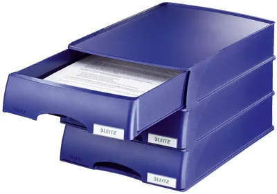 Obrázok produktu pre Leitz 5210-00-35 5210 Zásobník na listy Plus so zásuvkou, A4, polystyrén, modrý