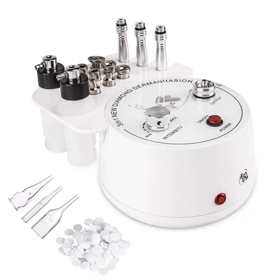 Produktbild von Mikrodermabrasion Gerät 3in1 Diamant Peeling Vakuum Spray mit 9 Aufsätzen einstellbar tragbar für Gesicht Hautpflege