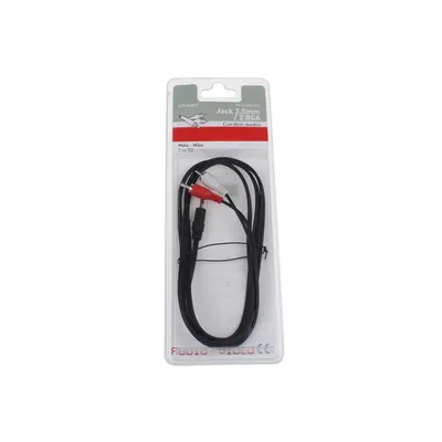 Produktbild von Erard CORDON JACK, 2 x RCA, Männlich, 3.5mm, Männlich, 1,5 m, Schwarz, Rot, Weiß