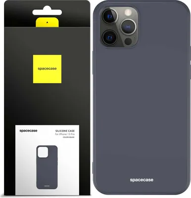 Image de Coque en silicone SPACECASE Coque en silicone pour iPhone 13 Pro Noir