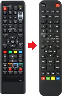 Produktbild von Ersatz Fernbedienung für Funai Videorecorder NB847 | NB848