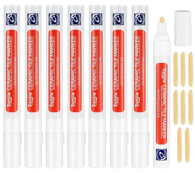 Zdjęcie produktu dla Pióro do Fug, Białe, 8 Sztuk, Naprawa Fug, do Łazienki i Kuchni, Łatwe w Użyciu