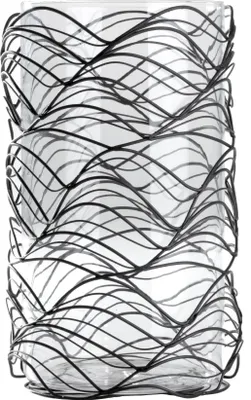 Obrázok produktu pre Váza (13x13x22,5cm), čierno-hnedá