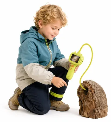 Produktbild von Kinder Endoskop Kamera, 1080P, 2,4" IPS, IP67, 8 LED, 650mAh, gelb – Naturforschung, Outdoor & MINT Spielzeug