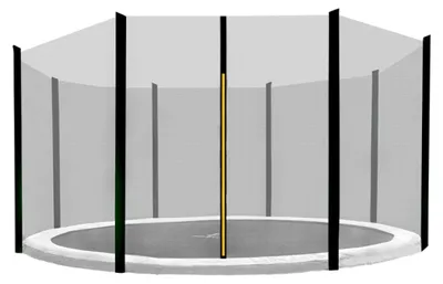 Produktbild von Aga Sicherheitsnetz für Trampolin 366 cm für 8 Stangen Schwarzes Netz / Schwarz