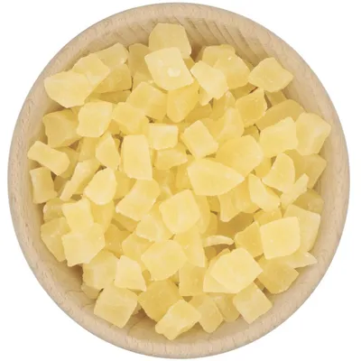 Produktbild von Kandierte Ananaswürfel 250g | Süße Fruchtstücke