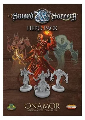 Imagen del producto de Sword & Sorcery: Hero Pack – Onamor the Necromancer/Summoner – Miniaturas – Ares Games – 1-5 jugadores – 12+