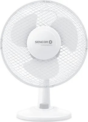 Produktbild von SENCOR SFE 2327WH Tischventilator – 23 cm, 2 Geschwindigkeiten, Oszillation, Weiß