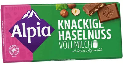Produktbild von Alpia Knackige Haselnuss Vollmilch 100g