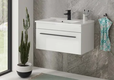 Produktbild von Cantara Waschtisch inkl. Waschbecken 80cm - Weiß