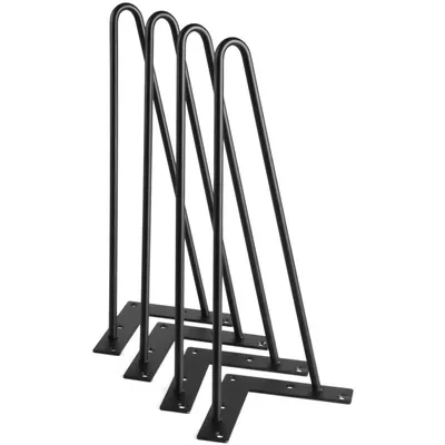 Imagen del producto de 4 patas de metal para mesas, ideales para muebles - Diseño moderno y durabilidad, 71 cm
