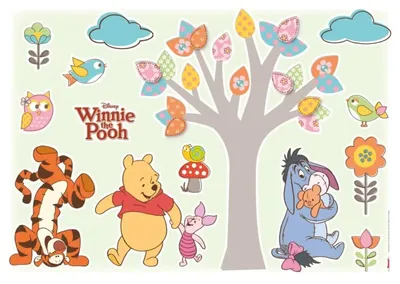 Obrázek produktu pro Samolepky na zeď Disney Edition 4 Disney Winnie POOH NATURE 50x70 cm