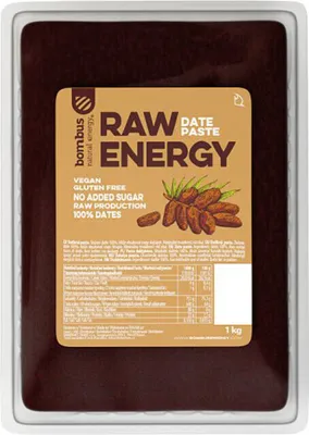 Immagine prodotto di Bombus Raw Energy Pasta di datteri 1000 g di datteri / Health Food / 100% pasta di datteri, dolcificante naturale senza zuccheri aggiunti e conservanti