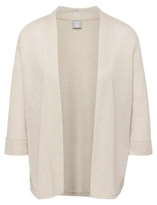 Produktbild von RABE Damen Jacke Beige Größe 40, offene Form ohne Verschluss, 3/4-Ärmel