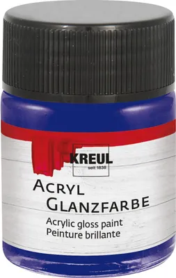 Produktbild von KREUL Acryl Glanzfarbe Dunkelblau 50 ml