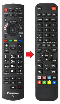 Produktbild von Fernbedienung geeignet für PANASONIC TX-55EXW584 | TX24ES500 | TX24ES500B