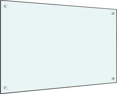 Zdjęcie produktu dla Panel ochronny do kuchni, mleczny, 80x50 cm, szkło hartowane