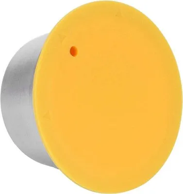 Image de Filtre à café réutilisable en acier inoxydable - Jaune - pour cafetière
