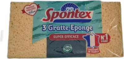 Produktbild von SPONTEX Schwammschaber Reinigung Haushalt 3 Scheuerschwämme Grün Effektiv Packungen 16