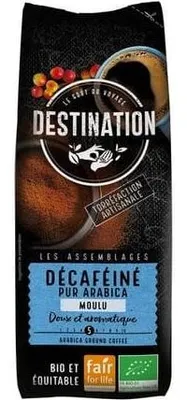 KAWA MIELONA BEZKOFEINOWA ARABICA 100 % FAIR FOR LIFE BIO 250 g - DESTINATION