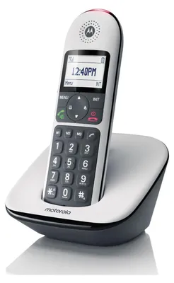 Produktbild von Motorola CD5001, DECT-Telefon, Kabelloses Mobilteil, Freisprecheinrichtung, 150 Eintragungen, Anrufer-Identifikation, Grau