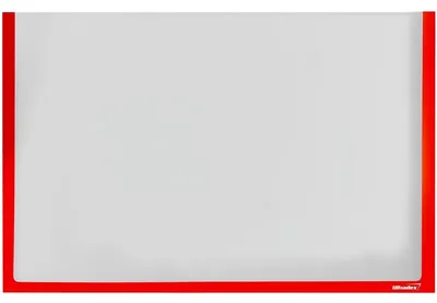 Produktbild von Infotaschen für DIN A2 hoch/quer BxH 610x415mm selbstklebend VE=1 Stück rot