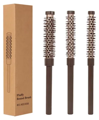 Produktbild von INF Root-Lifting Kamm-Set 3er Pack Aluminium Mini-Roller ABS 23cm Volumen