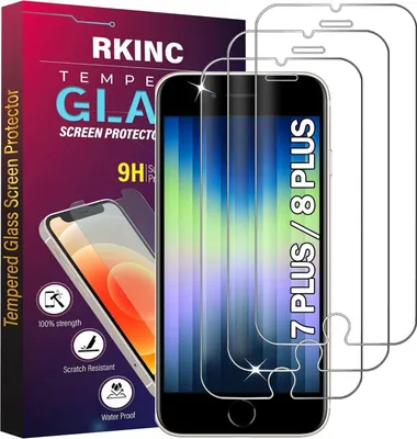 Image de Protection en verre blindé pour iPhone 7 Plus 8 Plus 3 pièces 0,33 mm HD film d'écran