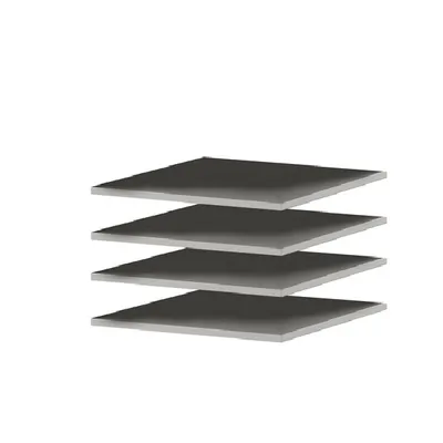 Immagine prodotto di Set di 4 ripiani per armadio MARFA e MISHEEL 101 - grigio