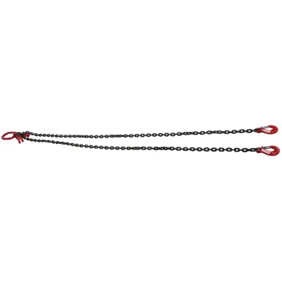Zdjęcie produktu dla Zawiesie łańcuchowe do podnoszenia, łańcuch do podnoszenia, łańcuch do podnoszenia 8 mm, zawiesie łańcuchowe do podnoszenia 2 m, łańcuch do podnoszenia 4,75 T, regulowany łańcuch do podnoszenia